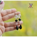 Серьги "Black & White". Sale